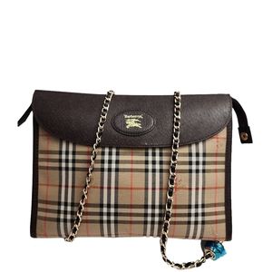 Authentic vintage BURBERRY'S nova check clutch converted to crossbody bag